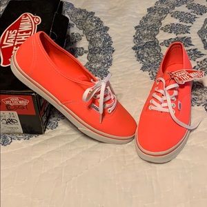 Neon Coral Vans